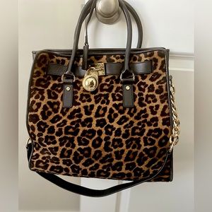 Beautiful Leopard Michael Kors Tote Purse